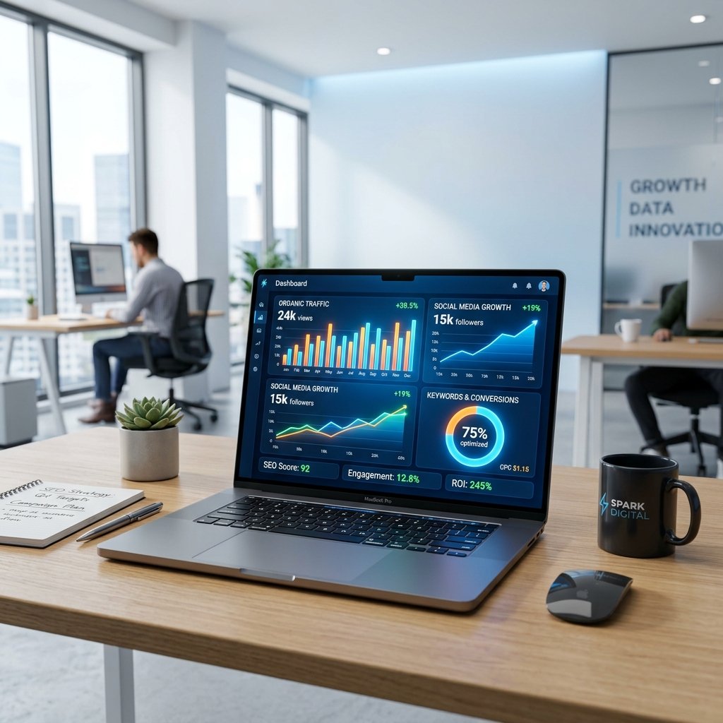 Digital Marketing Dashboard Workspace